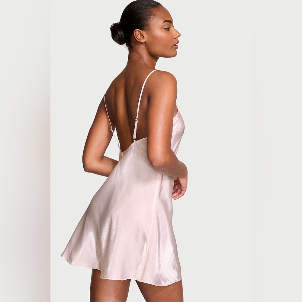 Victoria’s Secret Lilac Purple Spaghetti Strap Organza Lingerie Mini Slip Dress
